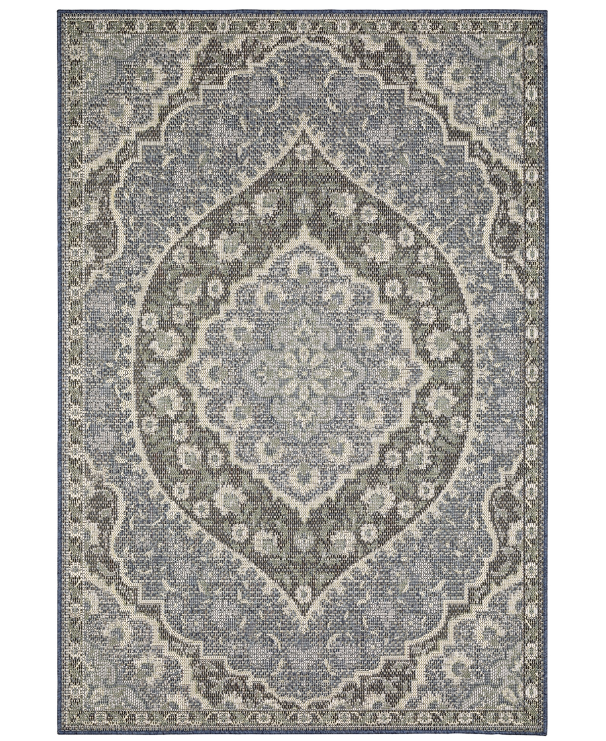 Jhb Design Nicosia 228NCA4 6'7in x 9'2in Outdoor Area Rug - Blue