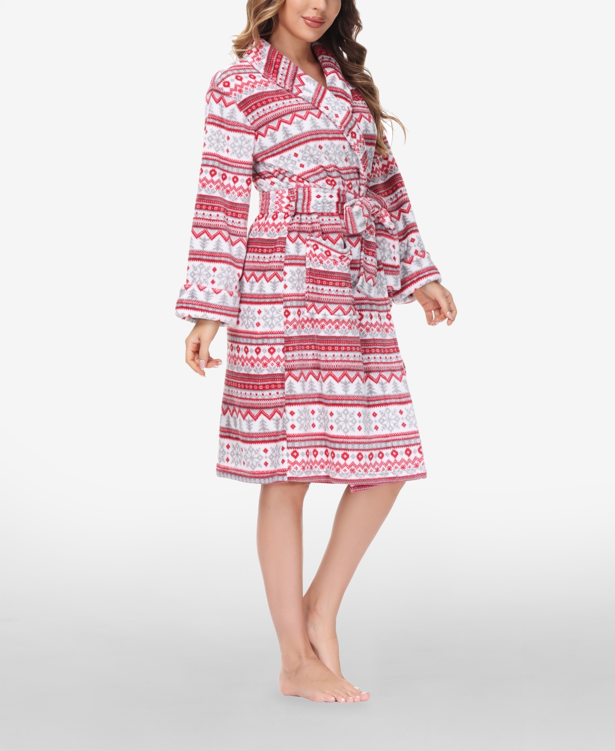 Beautyrest Women's Printed Plush Robe