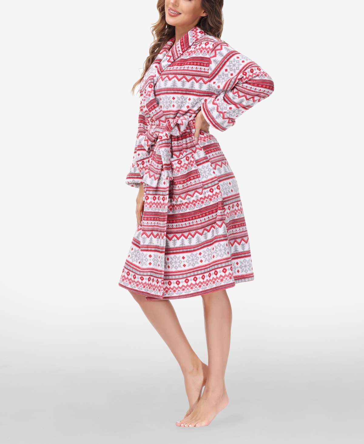 Beautyrest Women's Printed Plush Robe