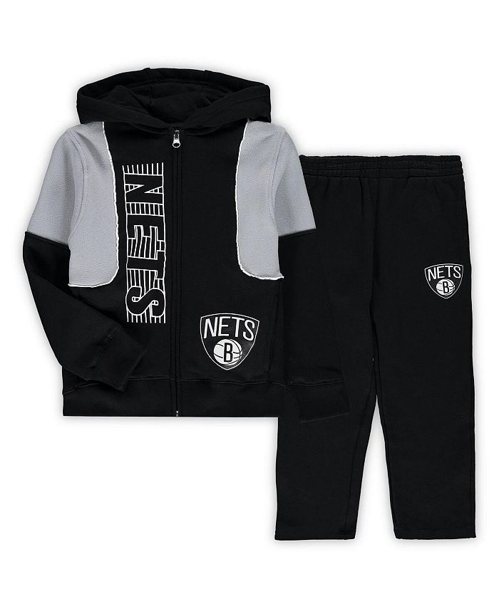 Outerstuff Preschool Boys and Girls Black Brooklyn Nets Around The Rim