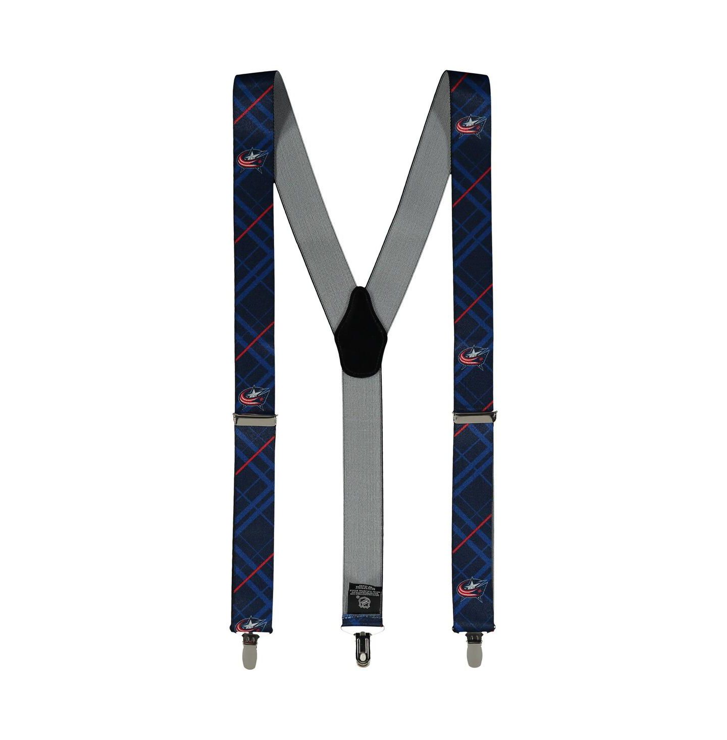 Мужские подтяжки Eagles Wings Blue Columbus Blue Jackets Suspenders — фото 1