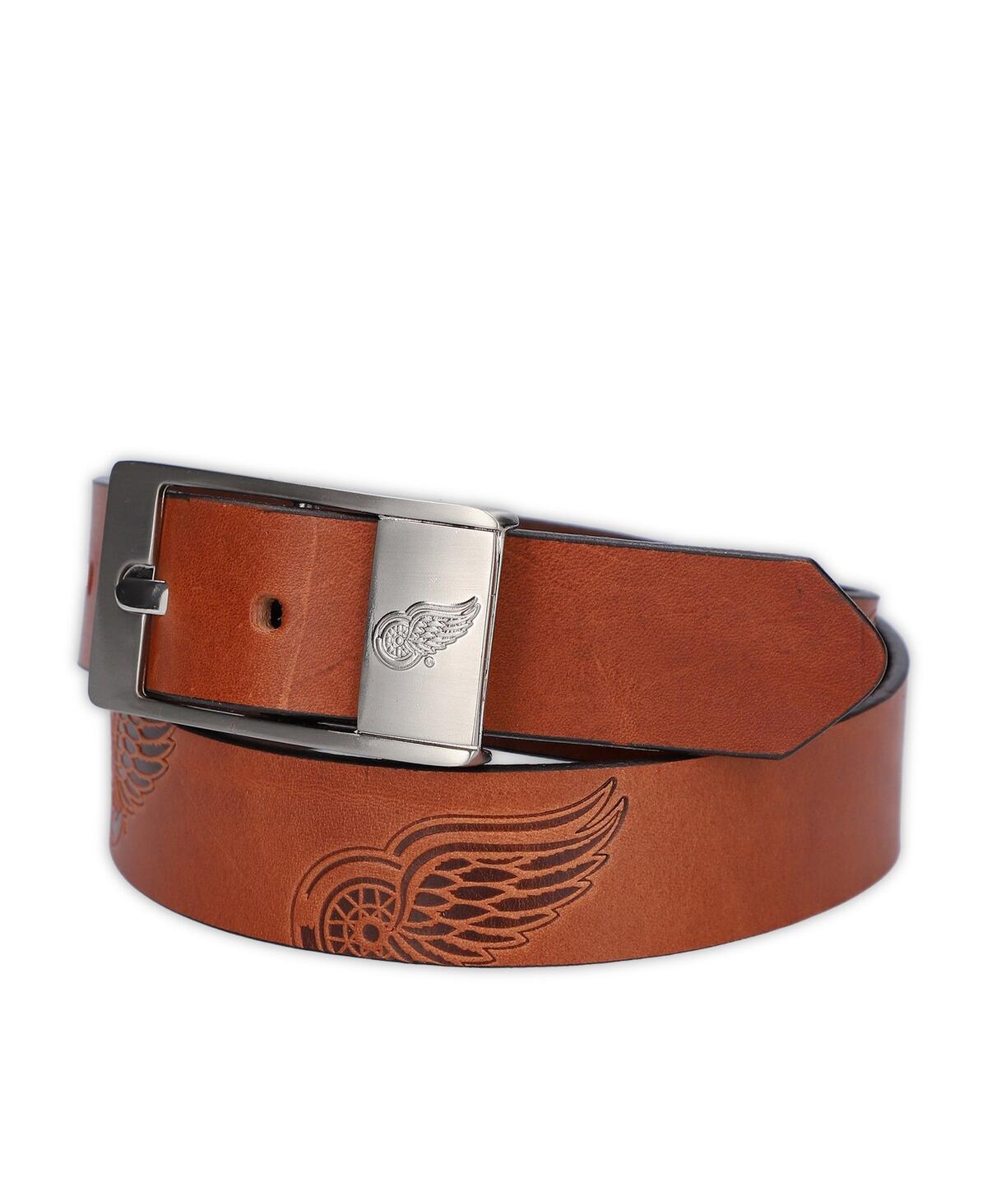 Eagles Wings Men's Detroit Red Wings Brandish Belt In Brown