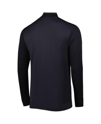 Men's Black Los Angeles Lakers Nano Engineered Knit Fabric Quarter-Zip Jacket