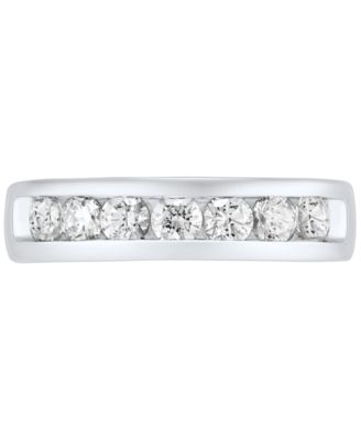 Men's Lab Grown Diamond Band (1-1/2 ct. t.w.) in 10k White Gold