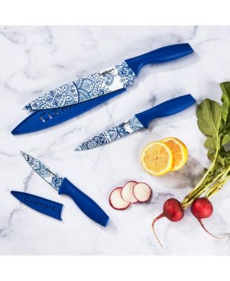 Cuisinart 6-Pc. Printed Chef Knife & Sheaths Set
