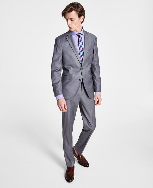 alfani Kenneth Cole Reaction Men's Ready Flex Slim-Fit Suit Men's Fashion & Accessories