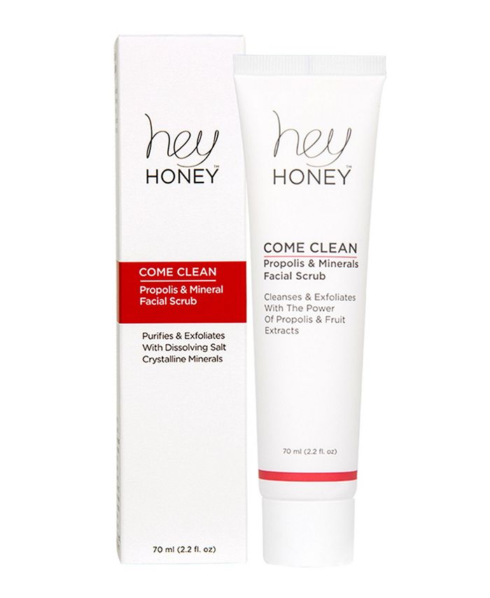 Hey Honey Come Clean Facial Scrub with Propolis Minerals, 70 ml Macy's
