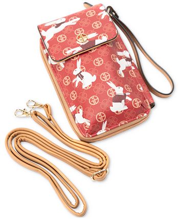 Giani Bernini Lunar Rabbit Faux Leather Tech Bag, Created for Macy's -  Macy's