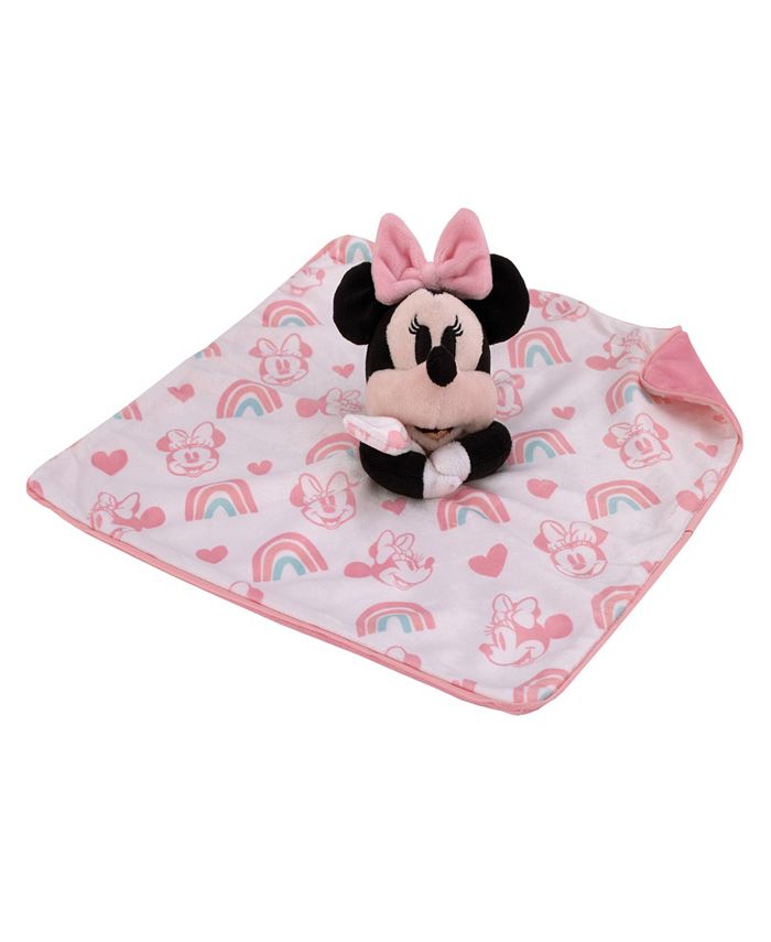 Disney Minnie Mouse Baby Blanket and Security Blanket Set, 2 Pieces