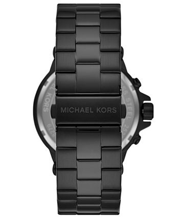 Michael Kors Men's Dylan Chronograph Black Ion Plating Stainless Steel  Bracelet Watch 48mm & Reviews - All Watches - Jewelry & Watches - Macy's