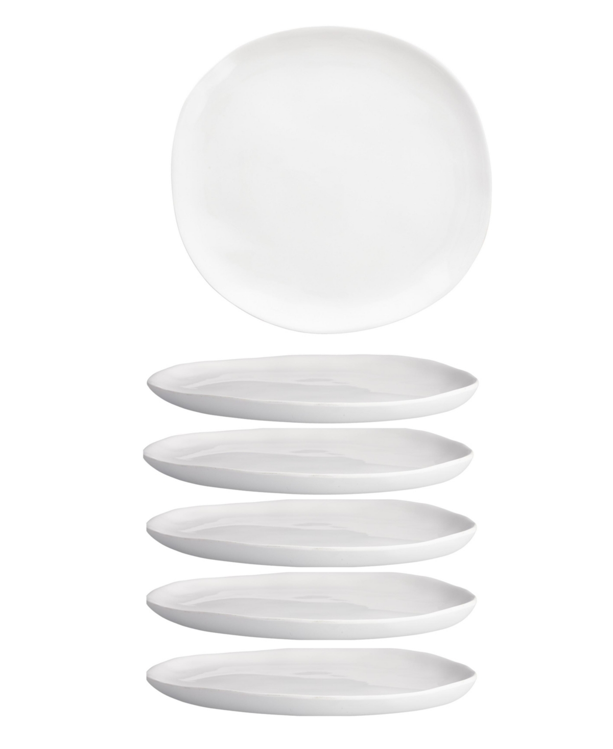 Melamine Sandia Salad Plate 7.75" Set/6 - White