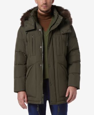 Men's Tremont Down Parka with Faux Fur Trimmed Removable Hood