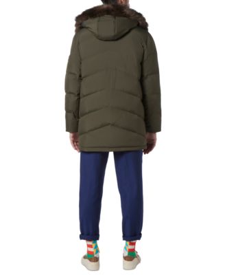 Men's Tremont Down Parka with Faux Fur Trimmed Removable Hood