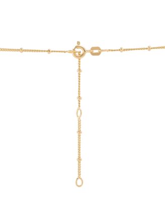 Lab-Grown Emerald (1/4 ct. t.w.) & Lab-Grown White Sapphire (1/3 ct. t.w.) Cross Pendant Necklace in 14k Gold-Plated Sterling Silver, 16" + 2" extender