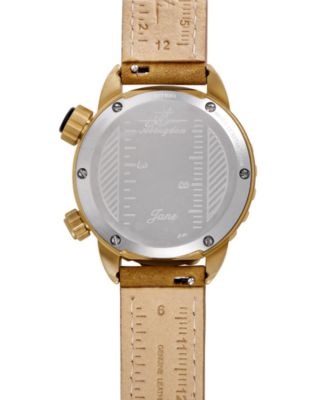 Women's Jane Brown Leather Strap Watch 35mm