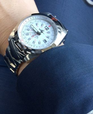 Women's Amelia Swiss GMT Stainless Steel Bracelet Watch 40mm