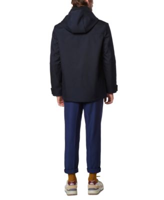 Men's Tompkins Micro-Houndstooth Fleece-Lined Soft Shell Hooded Parka