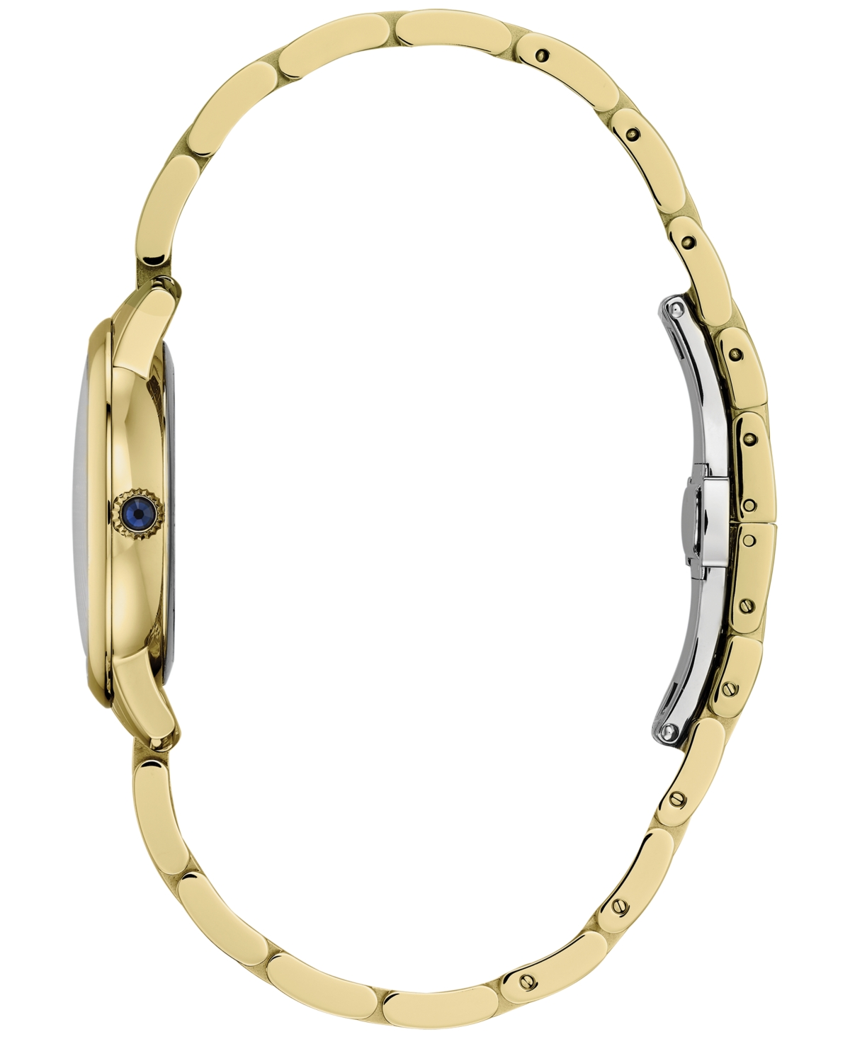 Shop Frederique Constant Women's Swiss Slimline Diamond (1/20 Ct. T.w.) Gold-tone Stainless Steel Bracelet Watch 30mm
