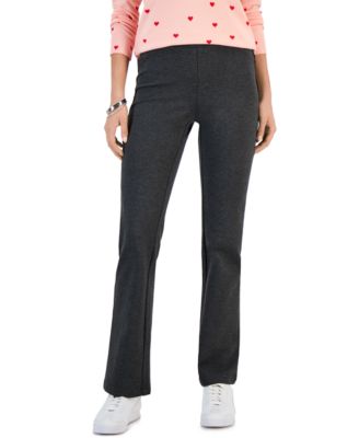 Style & Co - Women's Pont&eacute;-Knit Boot-Cut Pull-On Pants
