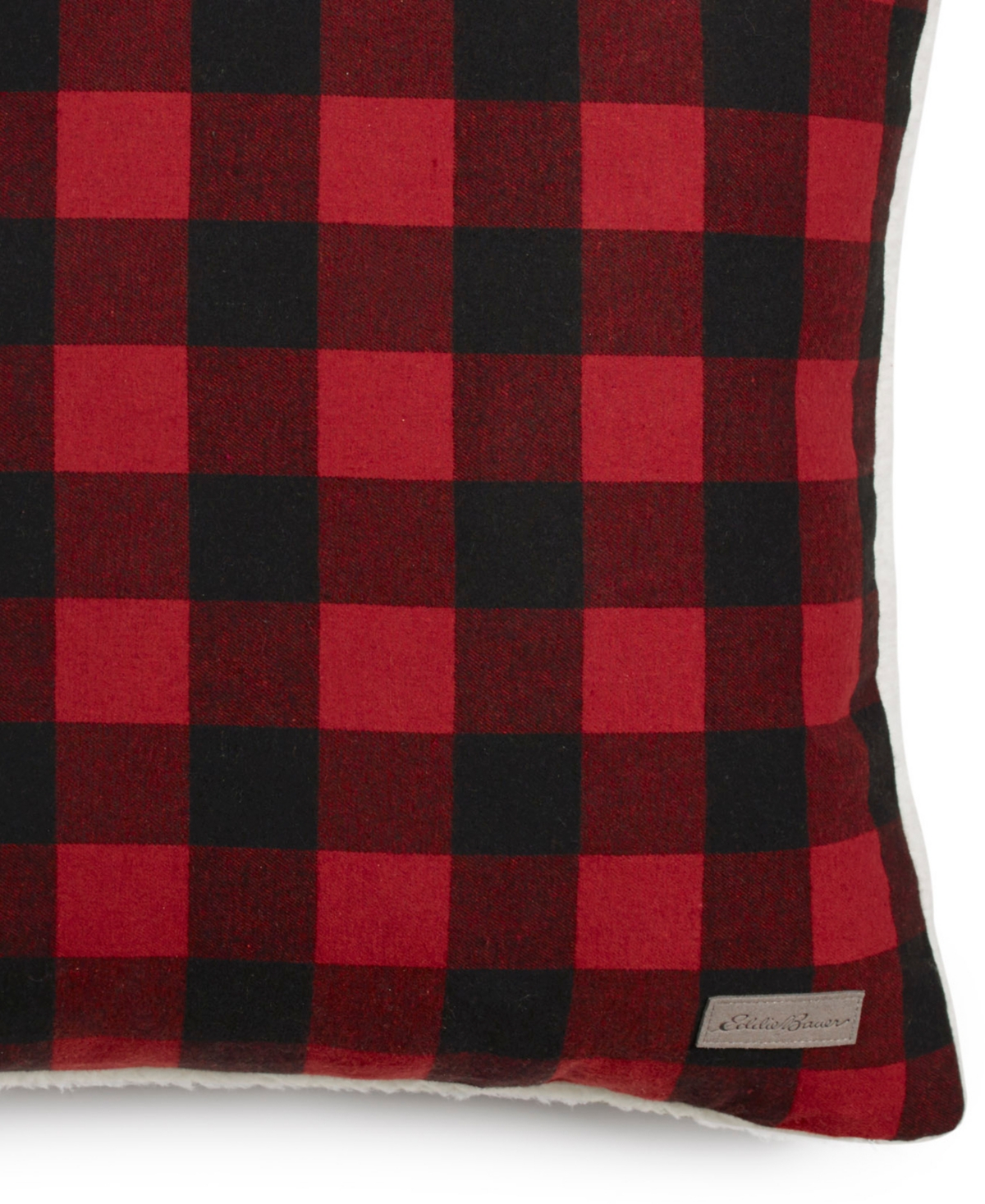 Eddie Bauer Cabin Plaid Cotton Yarn Dyed Flannel Decorative Pillow and Throw Set