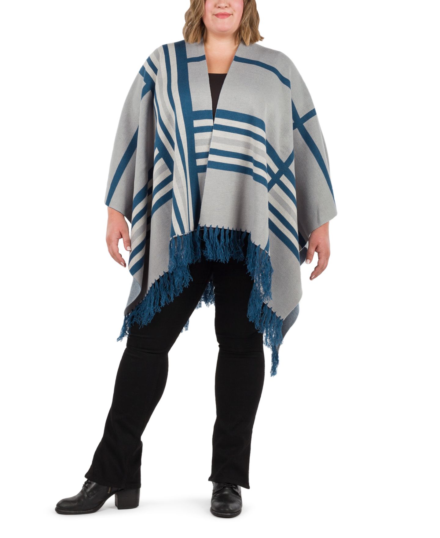 Женские аксессуары Patricia Nash Striped Shawl, цвет: Каменный серый — фото 4
