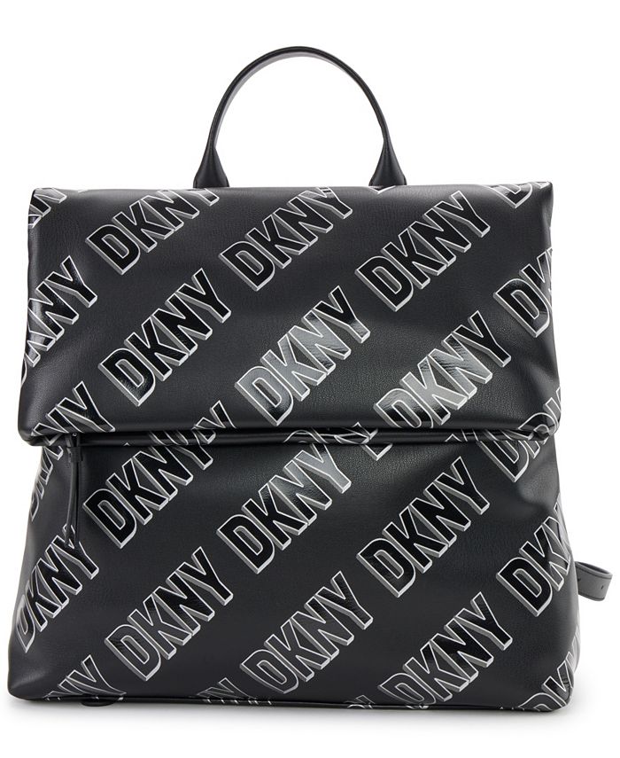 DKNY Tilly Logo Foldover Backpack - Macy's