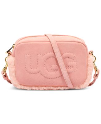 UGG® - Janey II Shearling Embossed-Logo Crossbody