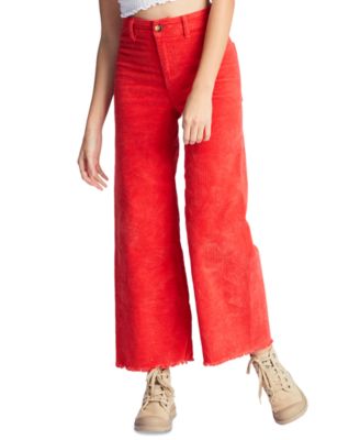 Billabong - Juniors' Free Fall Corduroy Wide-Leg Pants