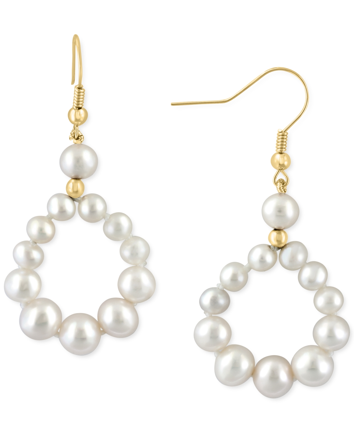 Effy 14K Yellow Gold Cultured Fresh Water Pearl Drop Earrings