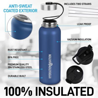 Hydration Nation Stainless Steel 32 oz. Vacuum Insulated Water Bottle