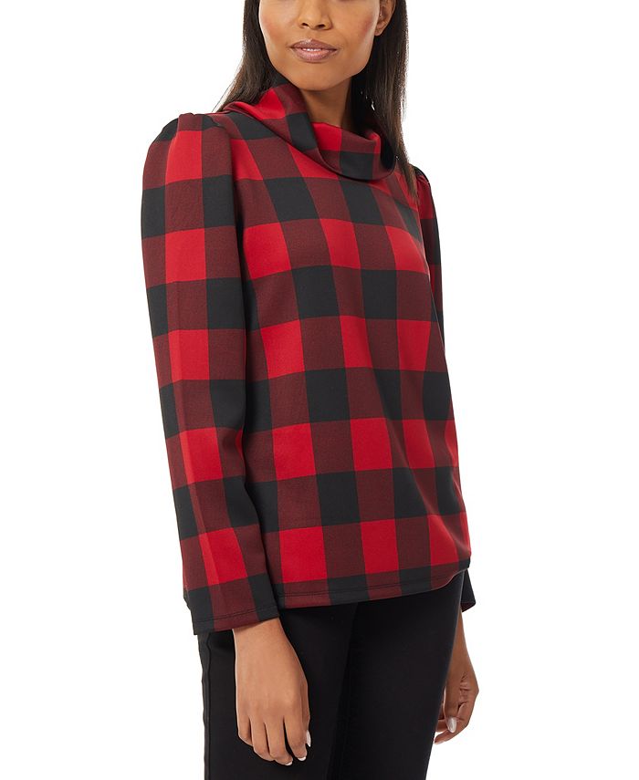 Jones New York Women's Long Sleeve Funnel Neck Pullover Top Macy's