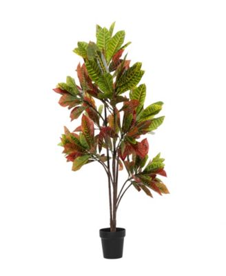 Traditional Croton Artificial Plant, 50"