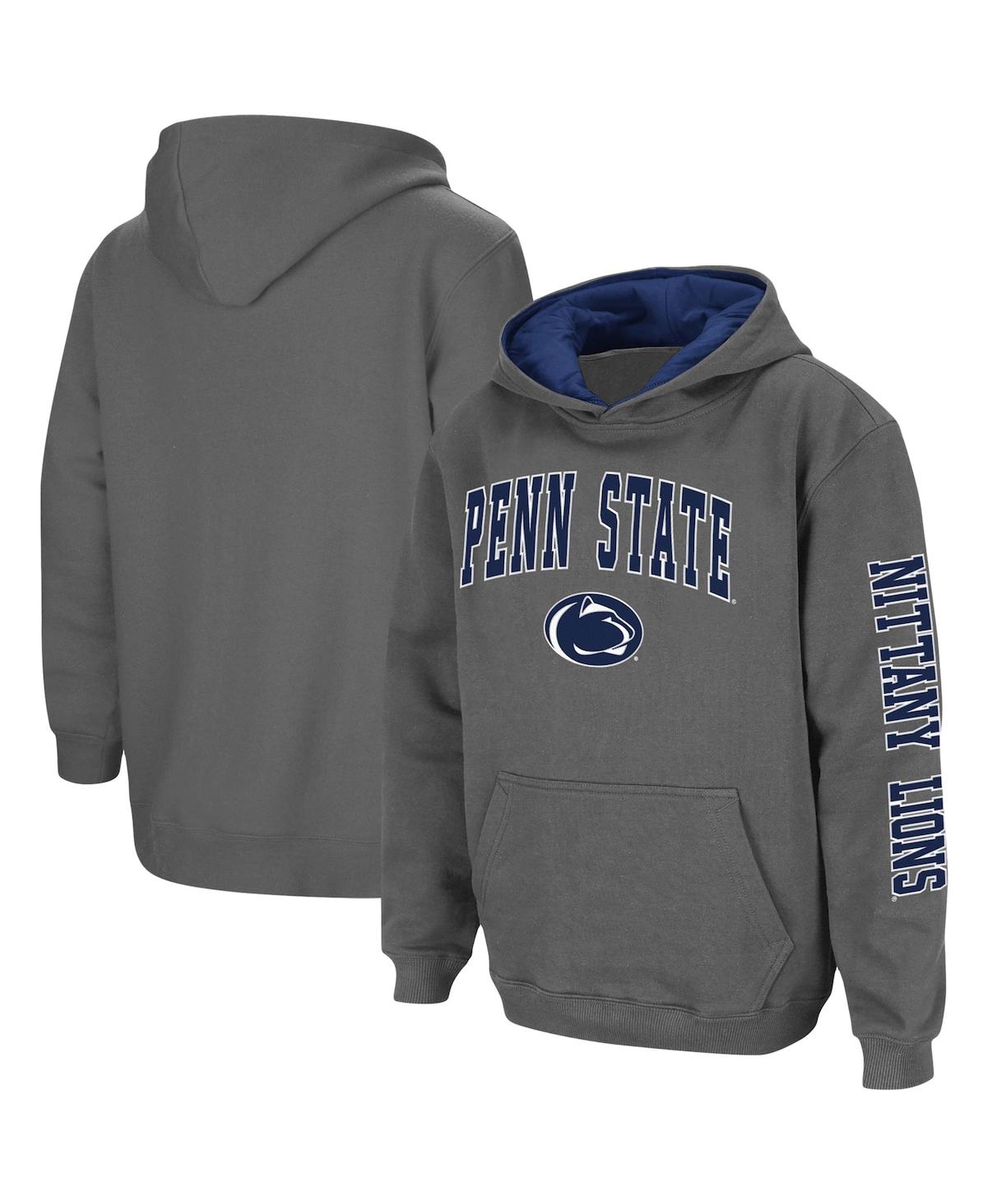 Colosseum Big Boys  White Penn State Nittany Lions 2-hit Pullover Hoodie In White