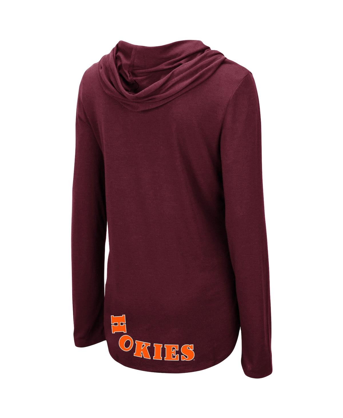 Women's ColosseumVirginia Tech Hokies My Lover Hoodie Long Sleeve T-shirt - Maroon