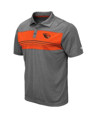 Men's Heathered Charcoal Oregon State Beavers Smithers Polo Shirt