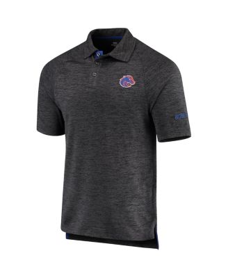 Men's Heathered Black Boise State Broncos Down Swing Polo Shirt