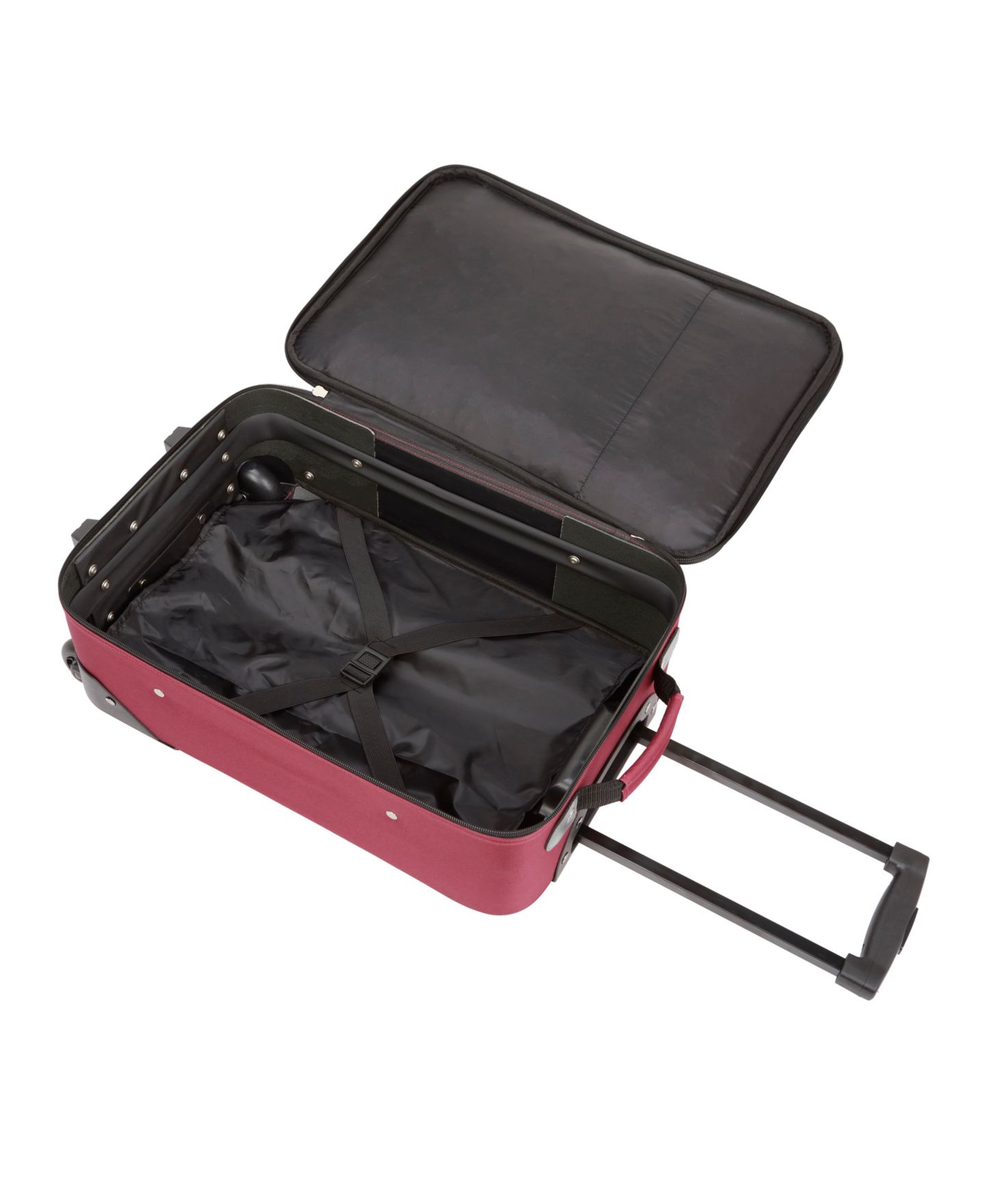 Чемоданы Tag Freehold 5-Piece Softside Spinner Luggage Set, Created for Macy's, цвет: Бордовый — фото 10