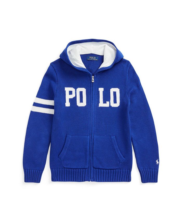 Polo Ralph Lauren Big Boys Logo Full Zip Sweater Macy's