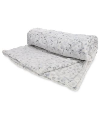 Women's Gift Set with X-Band Plush Slipper and Cheetah Blanket Set