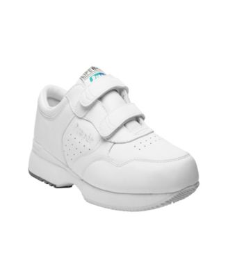 mens white velcro tennis shoes