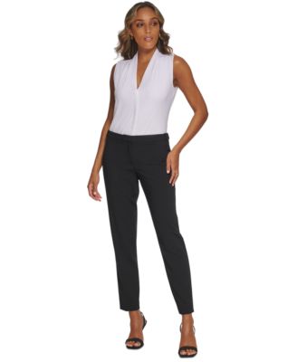 Calvin Klein Women s Highline Ankle Length Pant Regular Petite Macy s