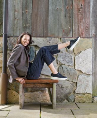 Pelle Scamosciata Blu Clarks Layton Rae - Scarpe Oxford Donna Con Zip E ...