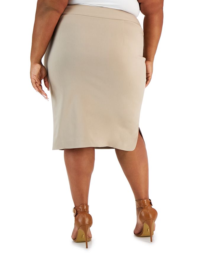 Alfani Plus Size Pull-On Pencil Skirt, Created for Macy's - Macy's