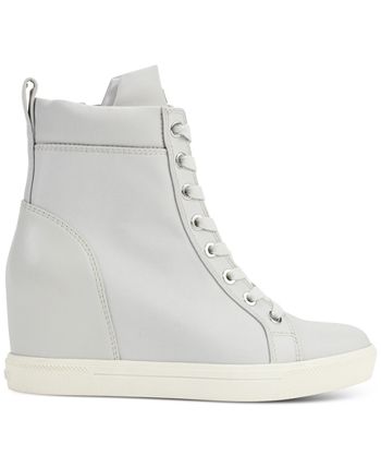 DKNY Women's Calz Lace-Up High-Top Wedge Sneakers - Macy's