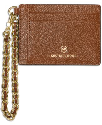 Michael Kors Jet Set Charm Small ID Chain Leather Card Holder