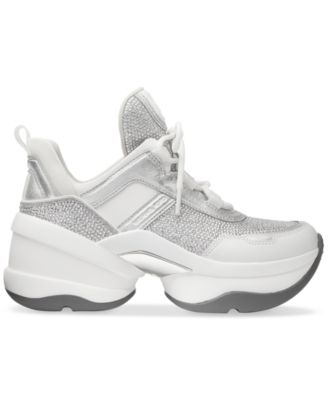 Women's Olympia Trainer Logo Lace-Up Sneakers - Macy's