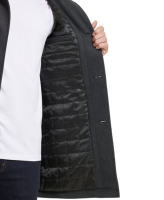 Men's Wool Button Car Coat