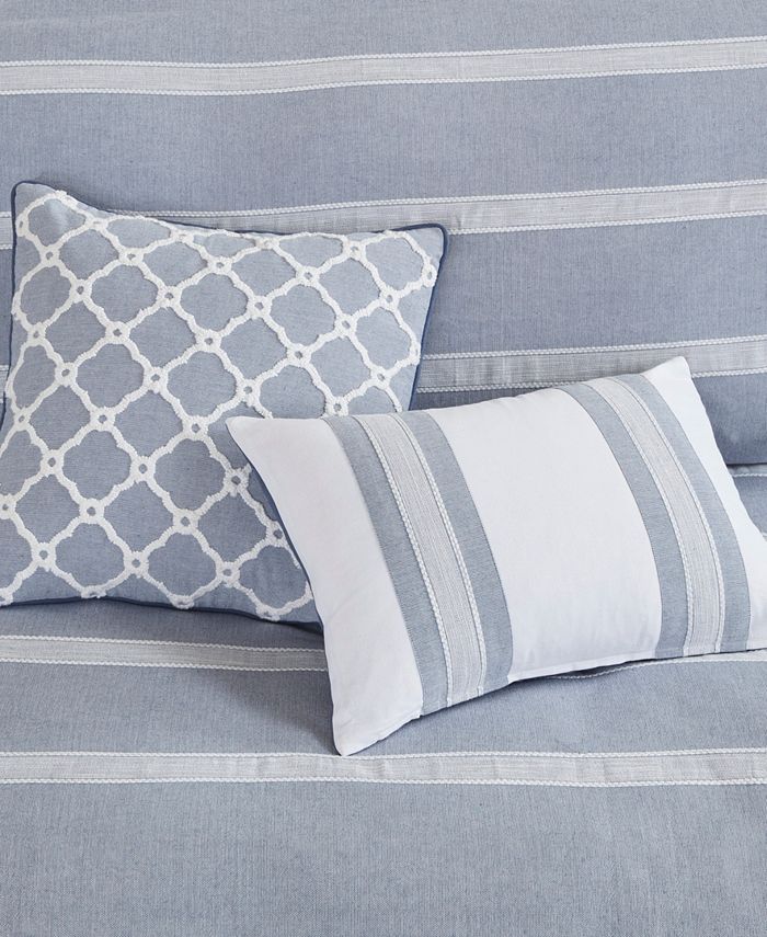 Madison Park Signature Noble Stripes 10-Pc. Comforter Set, King - Macy's
