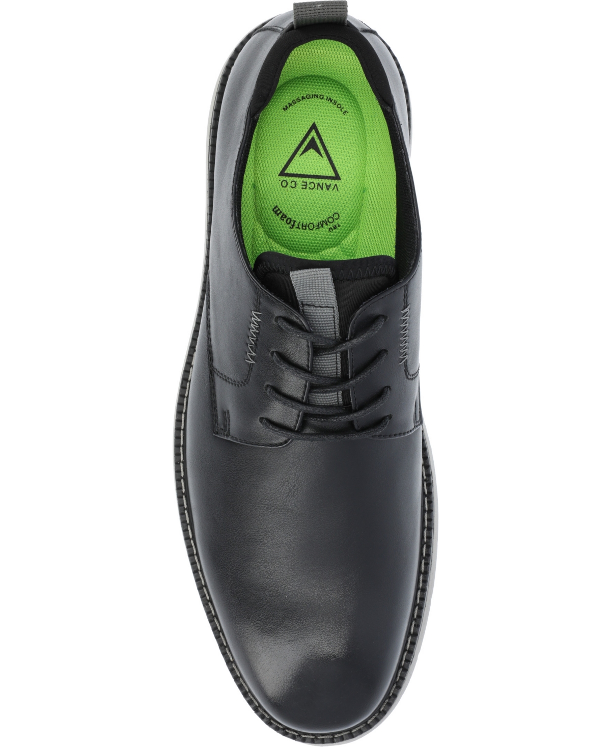 Vance Co. Men's Thad Tru Comfort Foam Lace-Up Round Toe Hybrid Dress Shoe