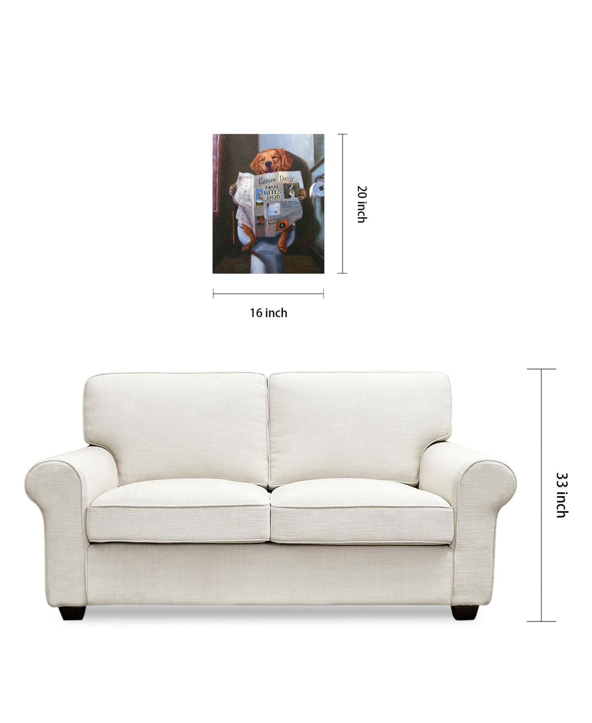 Empire Art Direct 'Dog Gone Funny' Graphic Art Print On Wrapped Canvas Wall Art,